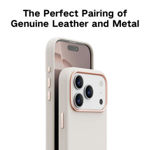 Étui de protection classique et simple pour 17 Pro, design fin et léger, anti-chute, résistant aux chocs, en matériau PU, pour téléphone portable - Product Image 2