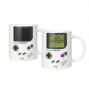 Mug en céramique thermochromique personnalisé en acier inoxydable, design rétro gaming années 90, changeant de couleur, 450 ml, cadeau écologique pour - Product Image 1