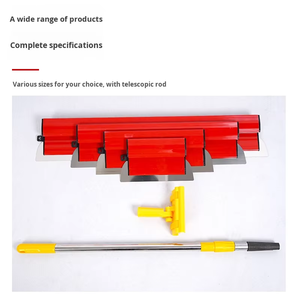 Spatule de finition industrielle en acier inoxydable pour murs et sols, outil de nivellement et de raclage - Product Image 2