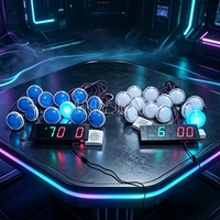 Juego de Coordinación Mano-Ojo Interactivo Personalizado con 12 Botones de Colores, Desafío de Agilidad y Reacción con Luces