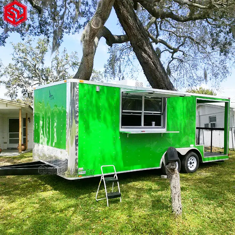 Taco Truck Pizza Hot Dog Coffee Cart BBQ Concession Trailers Food Catering Food Trailers Fully Equipped Cheap Mobile Food Truck