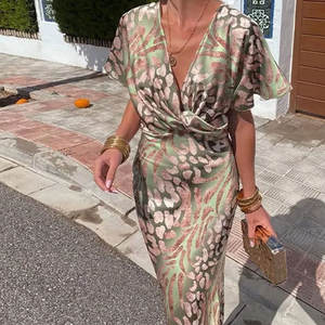 पासुशी महिला बोहेमियन मुद्रित मैक्सी ड्रेस सुरुचिपूर्ण वस्त्र लंबी महिला ग्रीष्मकालीन समुद्र तट आकस्मिक प्लस आकार लंबे कपड़े - Product Image 3