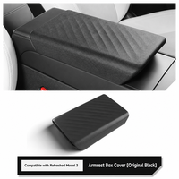 Compatible avec la boîte de rangement du repose-bras central du Tesla Model 3 remis à neuf, housse anti-rayures, accessoire intérieur