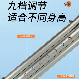 Béquilles sous-bras en alliage d'aluminium pour la récupération des fractures, support épaissi, aide à la marche pour personnes âgées et adultes - Product Image 4