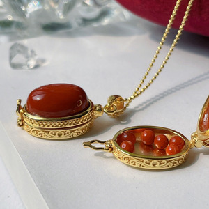 Collar con colgante de mantra de seis palabras de <span class=keywords><strong>la</strong></span> Sútra del Ojo de Hổ, que puede abrir objetos, regalo - Product Image 6