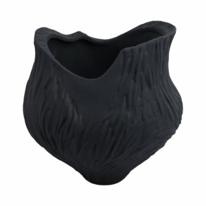 Vaso Moderno in Porcellana con Texture Ondulata, Decorazione Scultorea per Soggiorno e Camera da Letto - Product Image 1