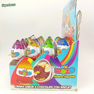 Novedoso Mini <span class=keywords><strong>Huevo</strong></span> de <span class=keywords><strong>Chocolate</strong></span> Wozo con Taza de <span class=keywords><strong>Chocolate</strong></span> y Juguete, Suministro de Confitería a Granel, Certificado Halal - Product Image 2