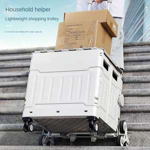 Troli Belanja Lipat Grosir Multifungsi dengan Delapan Roda - Product Image 2