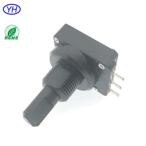 Muestras gratis de alta calidad OEM y ODM 16mm 10K 20K 47K 100K 220K 250K 470K 500K Potenciómetro giratorio de plástico con película de carbono - Product Image 1