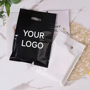 Grosir Logo personalisasi 2024 ODM & OEM kemasan tas belanja plastik politena warna-warni