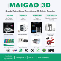 Impresora 3D Profesional MAIGAO para Piezas de Automóviles, Aeroespacial y de Alta Temperatura, con Materiales como PEEK, PEEK-CF, PEI, PEKK, ABS-CF, ASA-CF, PPSU y PA