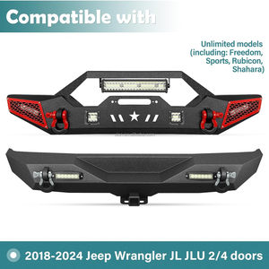 <span class=keywords><strong>Prix</strong></span> d'usine OEM Pare-chocs avant et arrière compatible <span class=keywords><strong>Jeep</strong></span> <span class=keywords><strong>Wrangler</strong></span> JL JLU <span class=keywords><strong>Unlimited</strong></span> 2018-2024, pare-chocs Rock Crawler avec plaque de treuil - Product Image 2