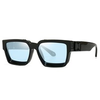 Lunettes de soleil rétro 2025 à petite monture carrée, motif marbré, UV400, unisexe, style streetwear, hip-hop, pour fêtes et usage quotidien