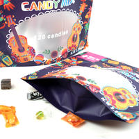 Sachet Doypack Recyclable avec Impression Héliogravure et Grande Fenêtre Transparente pour Présentation de Bonbons, Aliments pour Animaux et Confiseries Assorties