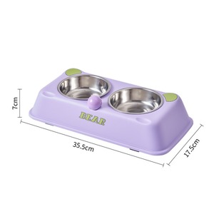 Nouvelle gamelle surélevée en acier inoxydable pour chat et chien, protection du cou, anti-renversement, ustensiles pour animaux de compagnie - Product Image 3