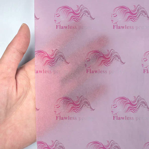 Papier de soie imprimé avec des paillettes roses personnalisées pour les extensions de cheveux, les perruques et les emballages cadeaux de marques de beauté - Product Image 2