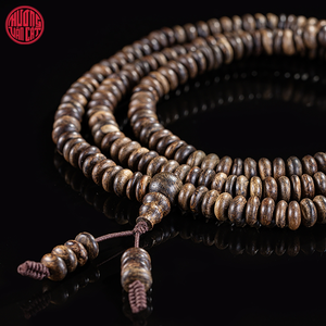Pulsera de cuentas de agarwood malayo de 6 mm, de alta calidad, elegante, de madera de oud natural. - Product Image 4