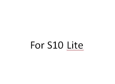 Pour S10 Lite