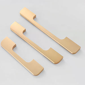 Thời trang vàng đen tủ xử lý hợp kim nhôm nhà bếp dài xử lý Tủ kéo ngăn kéo knobs đồ nội thất cửa phòng phần cứng - Product Image 5