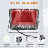 KCD 2200k Smart 100w 200 Watt Détecteur de mouvement Extérieur Sécurité Projecteur LED Blanc Froid Blanc Extérieur Paysage LED Projecteur