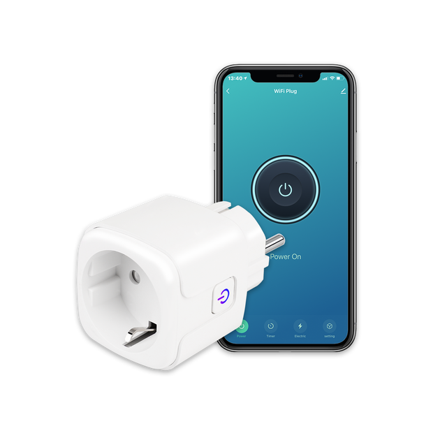Touchmi Power Monitor Timing Function EU Tuya APP Control Work With Alexa Google Smart Zigbee Plug WiFi Socket
