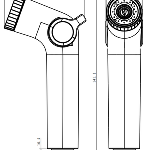 Tai nghe hình dạng hai chức năng hiện đại ABS treo tường shattaf Bidet phun với Dễ dàng cài đặt cho phòng tắm sử dụng - Product Image 5