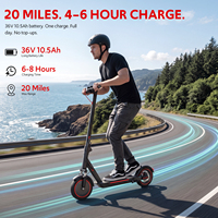 Trottinette électrique pliable Maxyes A11 Adt, 22 MPH, autonomie de 20 miles, 350 W, 36 V, batterie au lithium 10,5 Ah, contrôle par application, certifiée CE
