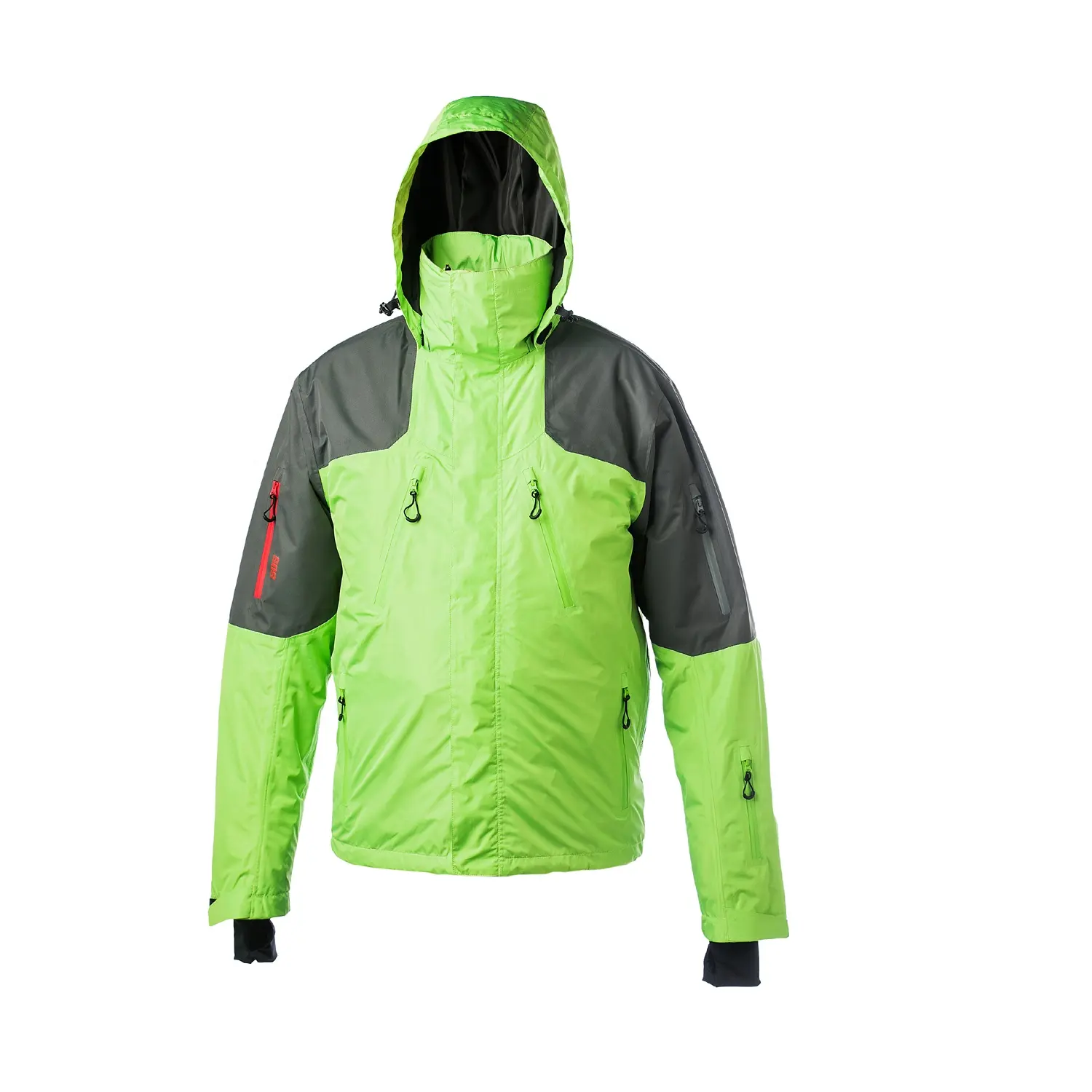 Erkekler için 3 in 1 paraşüt ceket Pongee Rip Stop rüzgar geçirmez yalıtımlı açık spor ceket su geçirmez kayak ceket