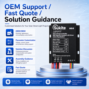 Controlador <span class=keywords><strong>Solar</strong></span> Sukite Dependable MPPT Boost 6460 6.4V 60W 20A para Alumbrado Público con Sensor para Proyectos <span class=keywords><strong>de</strong></span> Iluminación <span class=keywords><strong>Solar</strong></span> - Product Image 1