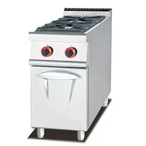 Free Standing Stainless Steel Memasak Berbagai/2 Pembakar Gas dengan Oven dengan Kabinet