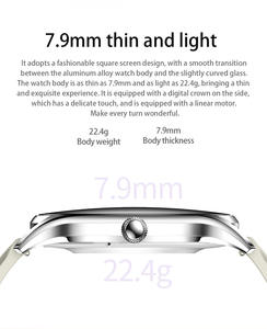 สมาร์ทวอทช์อิเล็กทรอนิกส์บางเฉียบ 7.9 มม. กันน้ำ IP67 แบตเตอรี่ใช้งานได้นาน ตรวจ<span class=keywords><strong>วัด</strong></span>สุขภาพ <span class=keywords><strong>วัด</strong></span><span class=keywords><strong>ความ</strong></span><span class=keywords><strong>ดัน</strong></span><span class=keywords><strong>โลหิต</strong></span> รับสั่งซื้อจำนวนมากแบบ B2B - Product Image 4