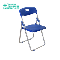 SK-ZDY-C006 chaise pliante blanche robuste de HDPE pour l'option en gros empilable portative d'événements extérieurs