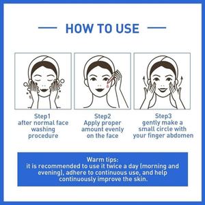 Siero idratante viso acido ialuronico curcuma blu Peptide di rame soluzione sbiancante OEM siero di vitamina C - Product Image 5