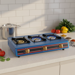 Zhanbang S-7003R Dubbele Gasfornuis LPG met Piezo-ontsteking Klasse A Energiezuinig 2 Branders voor Buiten- en Thuisgebruik - Product Image 3