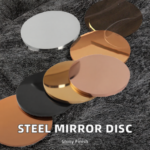 ステンレス鋼ブランクコイン丸型金属ディスク研磨ミラー仕上げ25mm 30mm 40mmカスタムUV印刷キーチェーンプロモーション用 - Product Image 3