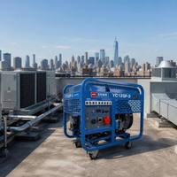 Générateur diesel de qualité industrielle 12 kW Yuchai YC12GF-3 à châssis ouvert, bicylindre