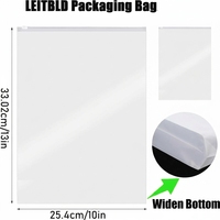 Sacs en plastique HDPE réutilisables sur mesure avec fermeture éclair, logo et couleur personnalisés imprimés en gravure pour l'emballage de vêtements