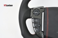 Volant chauffant en fibre de carbone véritable personnalisé YTcarbon pour Range Rover Sport Discovery Freelander L319 L359 L320 SVA SVR