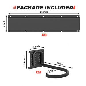 Sistema seguro de almacenamiento de bicicletas con diseño <span class=keywords><strong>antirrobo</strong></span> Bloqueo de ganchos de pared para espacios públicos - Product Image 2