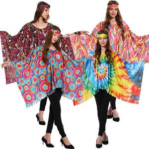 Cape de fête vintage unisexe à imprimé floral MS 2026 pour adultes, idéale pour les soirées costumées et les carnavals - Product Image 6