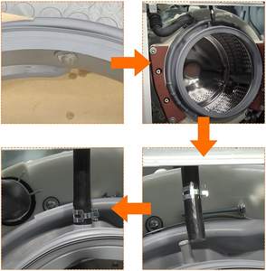 Joint de porte de lave-linge DC64-03198A pour pièces de lave-linge <span class=keywords><strong>Sam</strong></span>-sung WW22K6800AW/A2-00 Soufflet de porte - Product Image 5