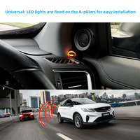 Lampe bicolore, aide au changement de voie et alerte d'angle mort latéral, capteur d'angle mort, système de capteur radar bsd