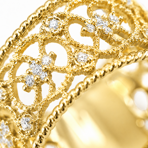 Anello Intrecciato con Texture Cava per Donne, Design Vintage, Accessorio da Dito per Uso Quotidiano - Product Image 3