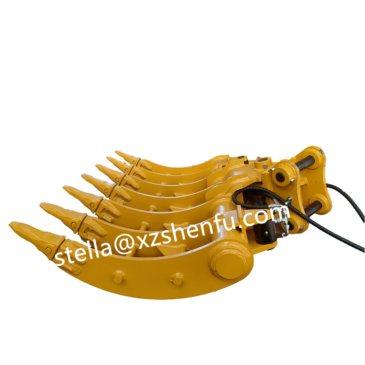 5-8Tons Excavator Rakes Tilt Excavator Rake fitted for PC55