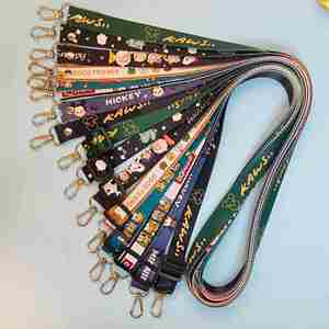 สายคล้องบัตร PVC แบบซับลิเมชั่น สีสันสดใส ทนทานต่อการฉีกขาด พร้อมขนาดและโลโก้ที่กำหนดเอง สำหรับบัตร VIP งานอีเว้นท์ - Product Image 1