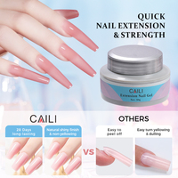 Gel de construction pour ongles à haute viscosité, couleurs personnalisées, effet scintillant, sans HEMA ni TPO, gel UV dur pour extension, vernis à ongles, gel dur et souple