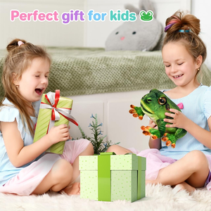 Nouvelle conception 2025 Peluche réaliste Grenouille Jouet en peluche <span class=keywords><strong>9</strong></span> pouces Peluche douce Cadeaux de Noël et d'anniversaire pour les tout-petits - Product Image 2