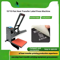 Presse à chaud manuelle neuve pour l'impression de logos sur le col des t-shirts, imprimante par sublimation 110-220V, vente en gros