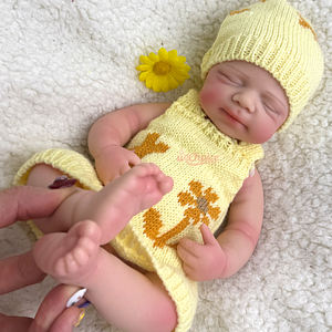 Premium Handmade Reborn Baby Doll Fabricante Personalizado Pele 12 Inch Boy Pascale Silicone Newborn Baby Dolls - Product Image 4