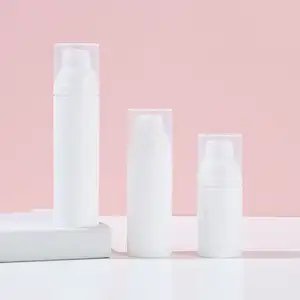 High quality airless pump bottle 50 ml for Skin Care Serum airless pump bottle round